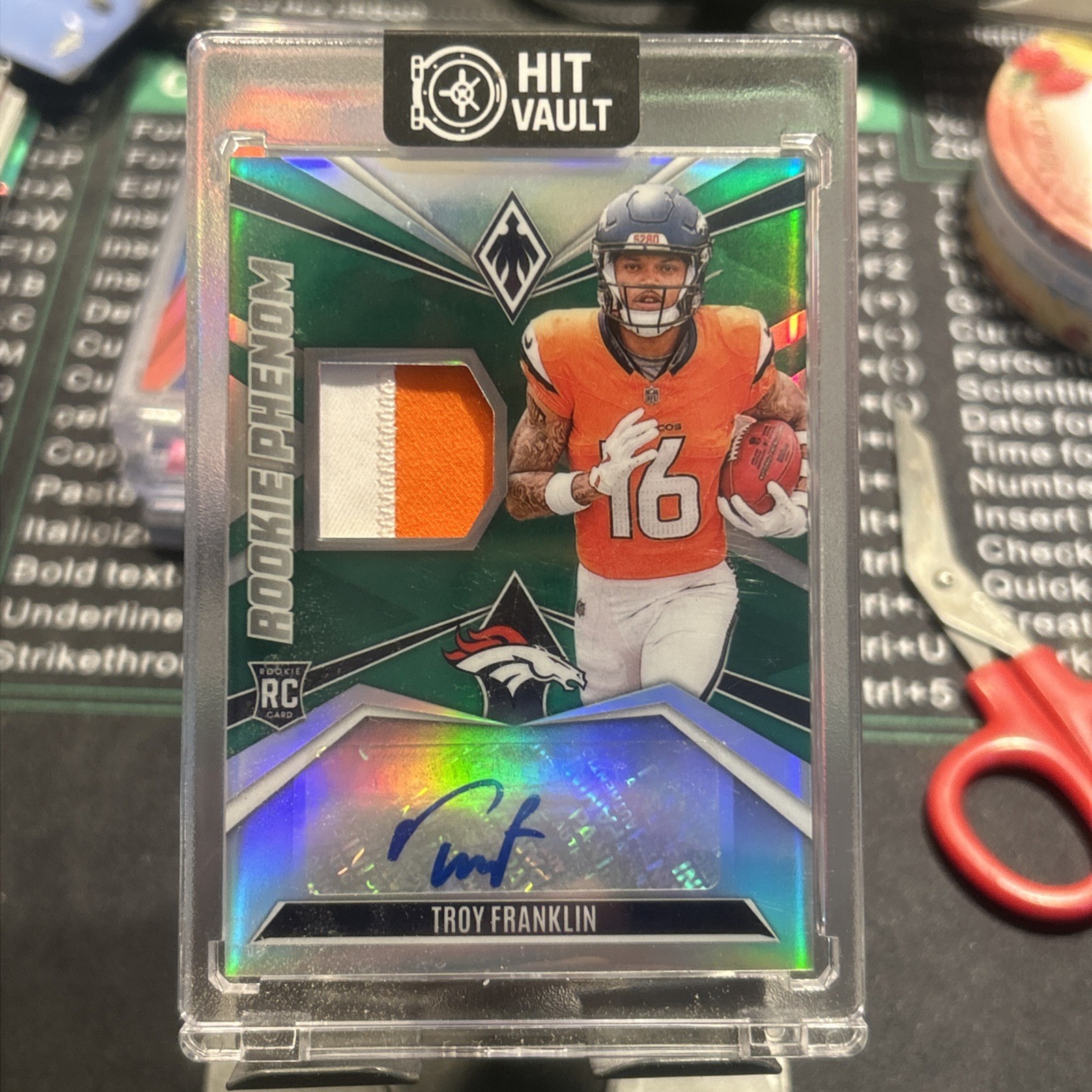 2024 Phoenix RPA Troy Franklin (13/25) Green RPA Rookie Phenom 🔥🔥