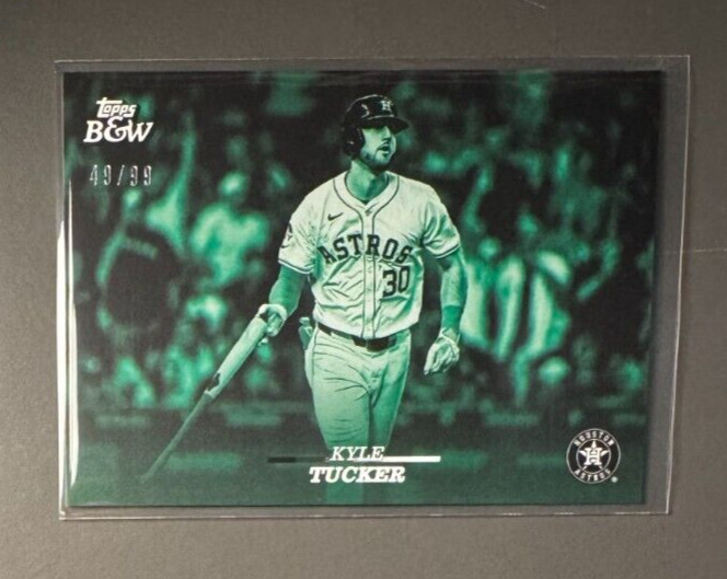 2024 TOPPS BLACK & WHITE B&W GREEN PARALLEL #/99 KYLE TUCKER