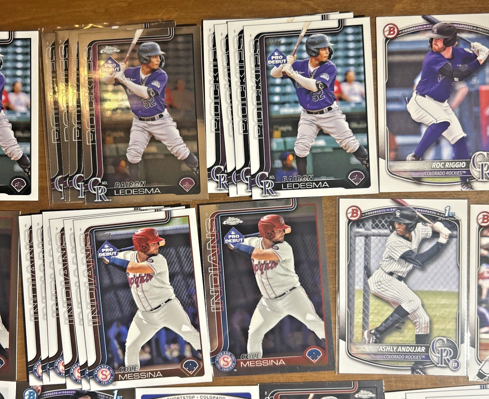 Colorado Rockies 175 Card Lot Condon Holliday Dollander Thomas Goodman Brito