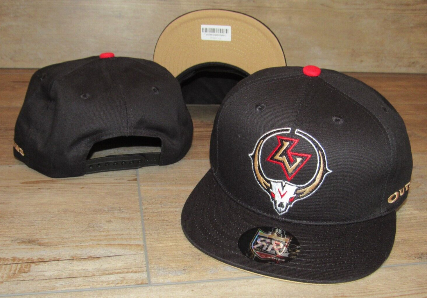 Las Vegas Outlaws Defunct XFL Black Vintage Style Snapback Hat Cap size Men’s