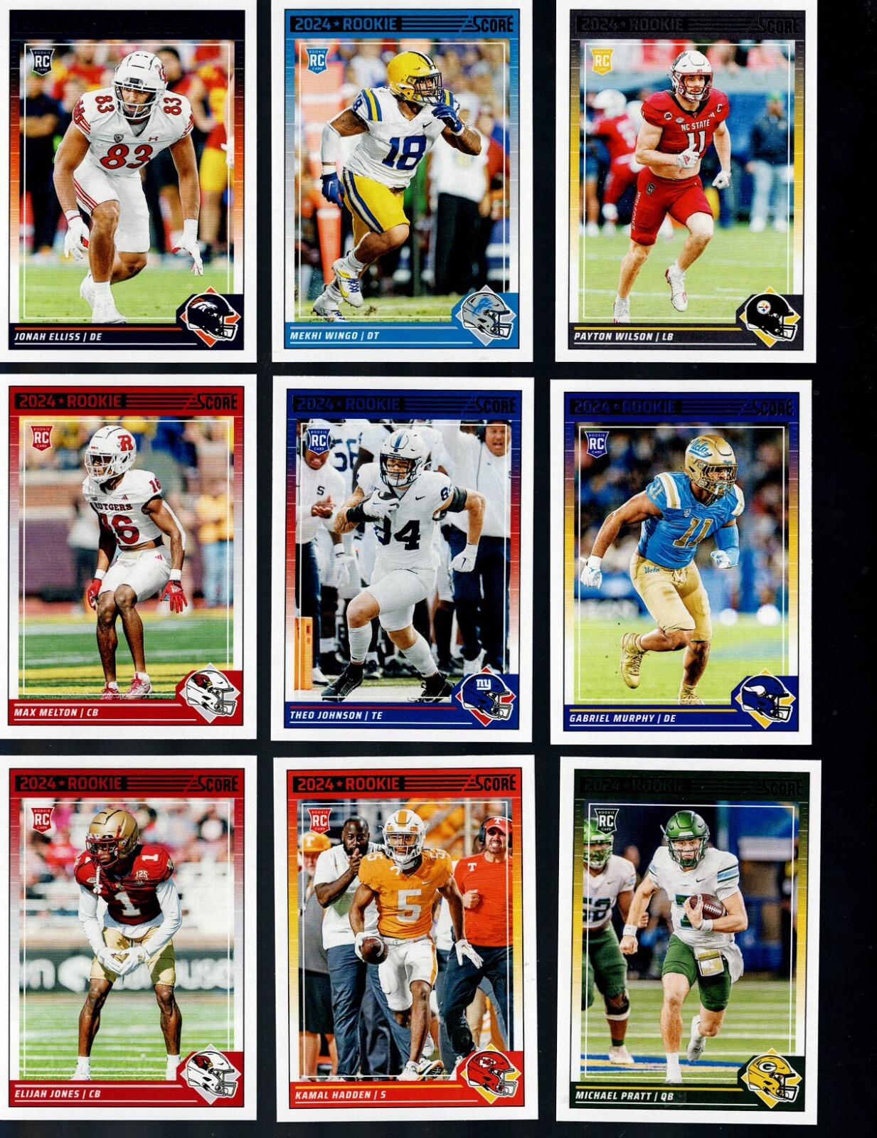 2024 SCORE FOOTBALL COMPLETE YOUR SET 251-400 BUY MORE SAVE MORE