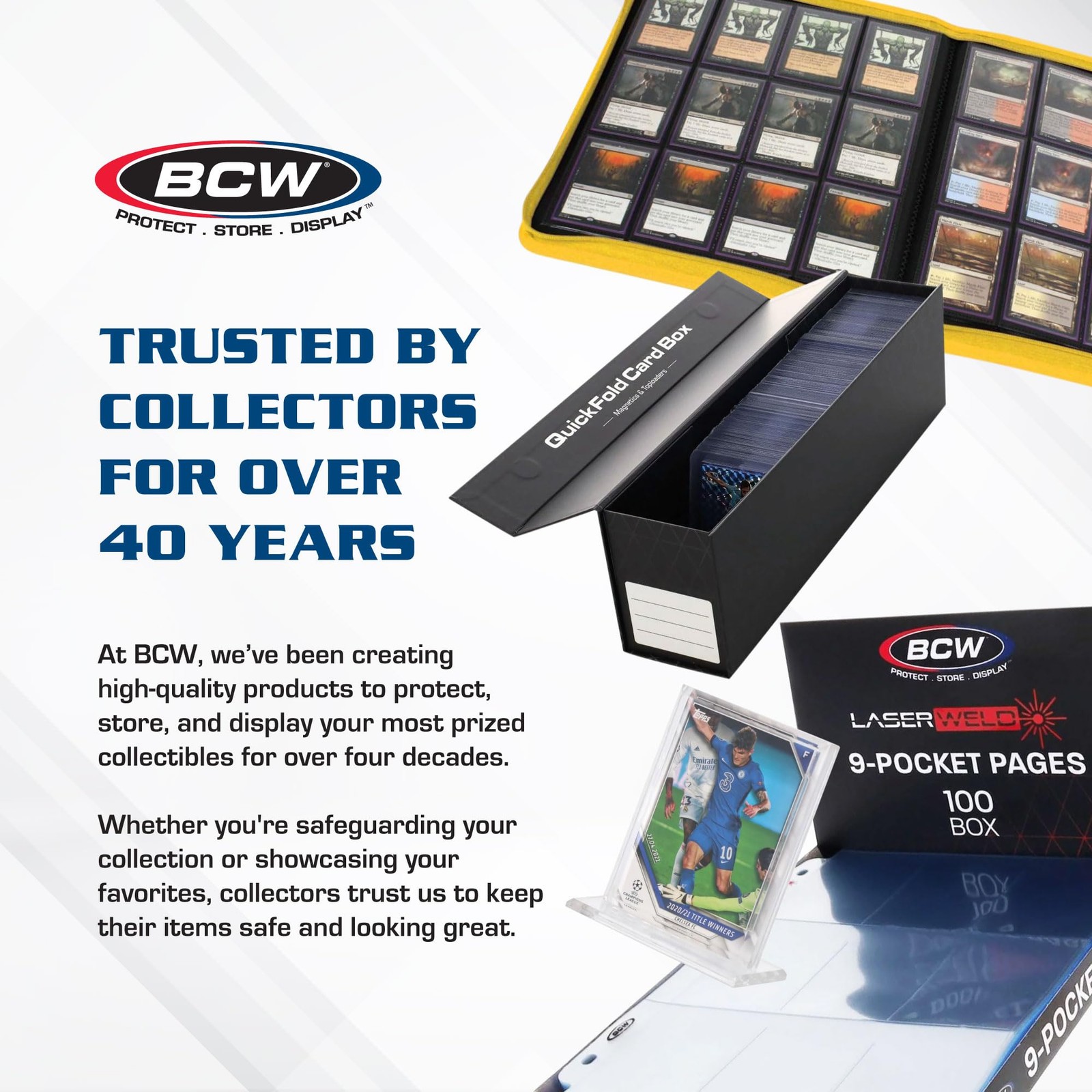 BCW 3×4 Topload Card Holder Standard 100ct | Rigid PVC Trading Card Protect…