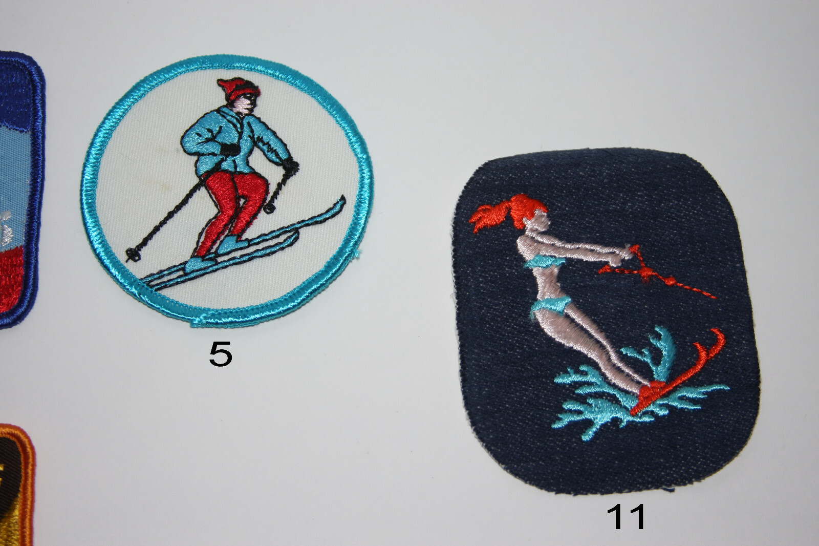 Vintage Sports Sew-On Embroidered Patches (sold separately)
