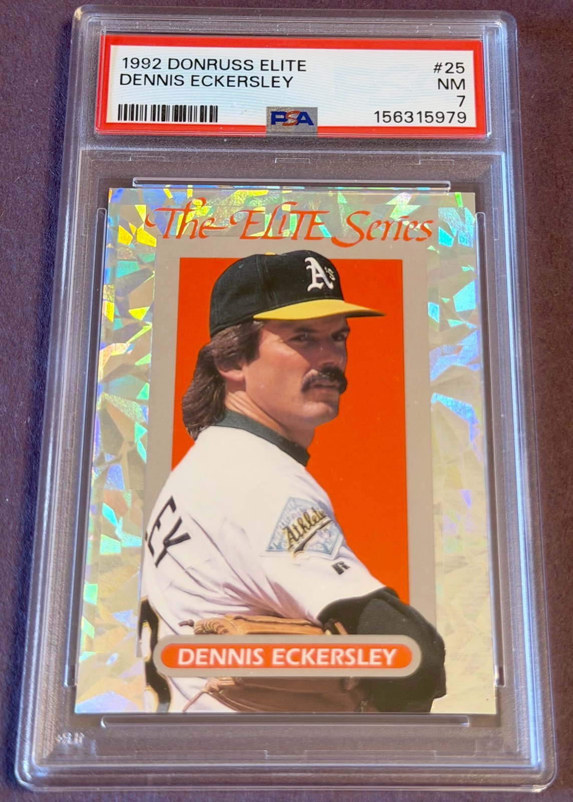 1993 Donruss Elite Series Dennis Eckersley # 06868/10000 PSA 7