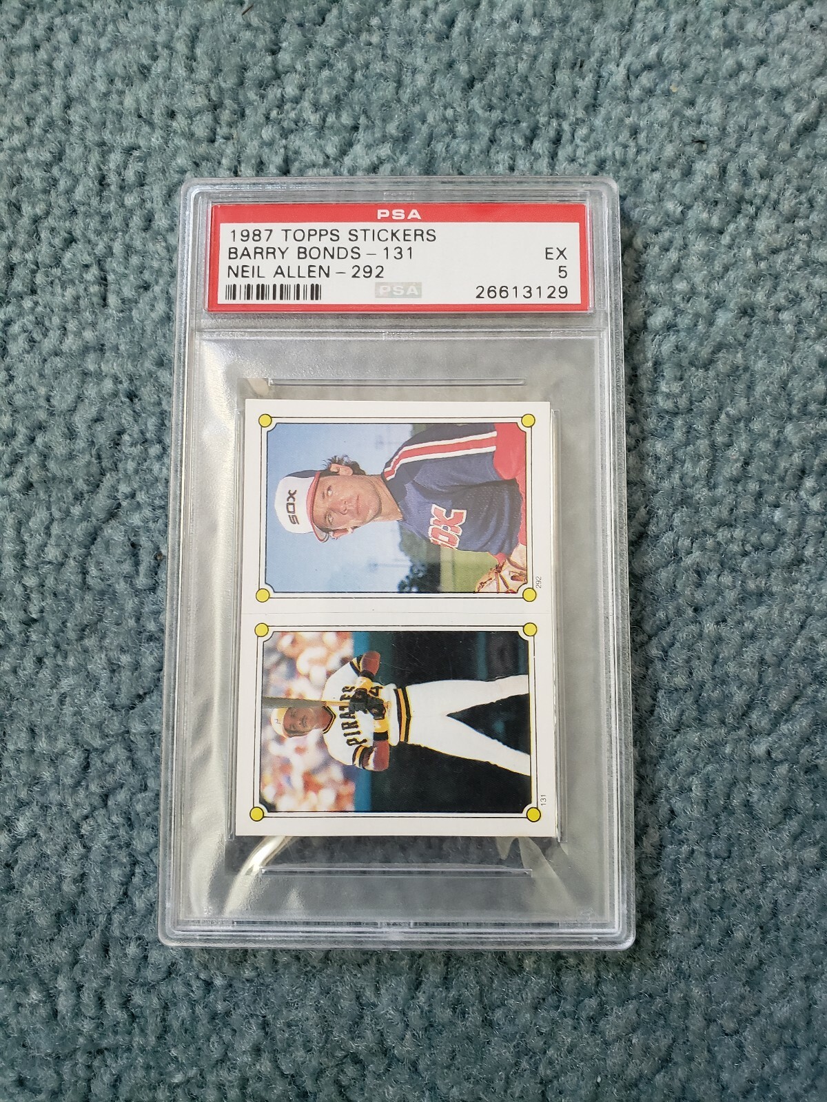 Barry Bonds 1987 Topps Sticker Rookie Card PSA Graded 5