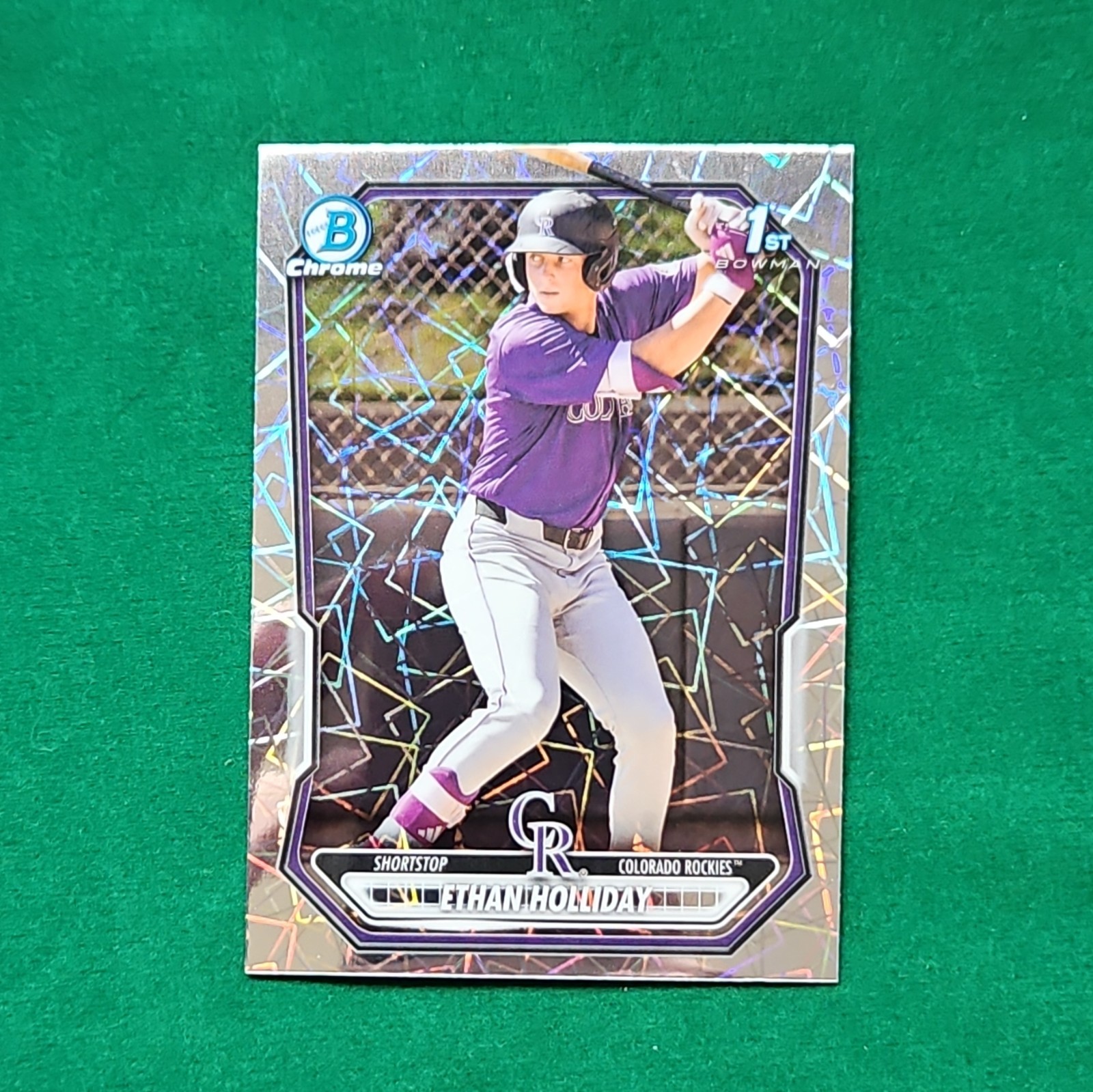 2026 Bowman Chrome Prospects Ethan Holliday Rockies #BCP-1 1st Bowman Lazer