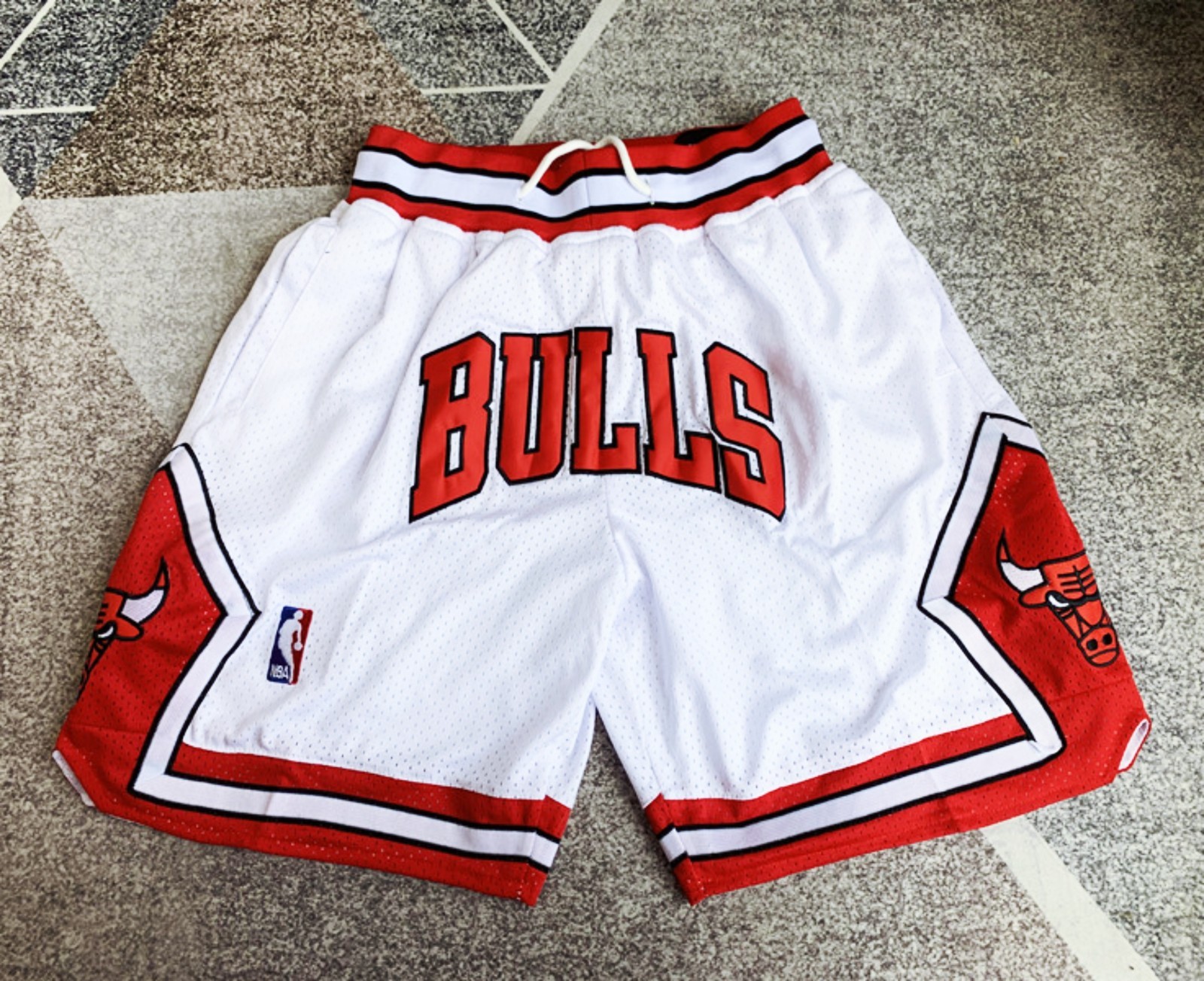 Men’s Bulls Basketball Short Pants Stitched With Pocket S-3XL