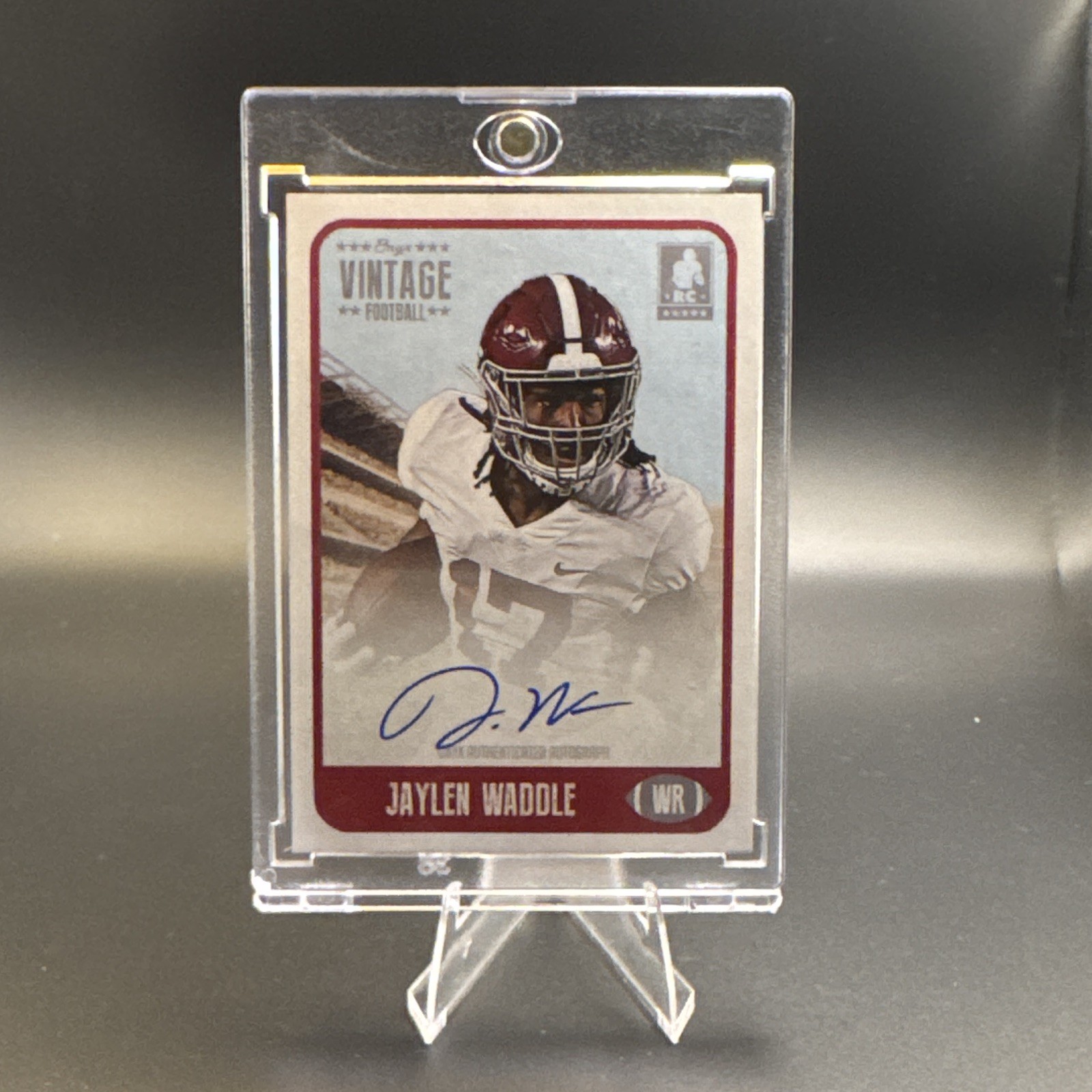 Onyx Vintage 2021 Jaylen Waddle FAJW Rookie Hard Signed Auto Alabama NCAA