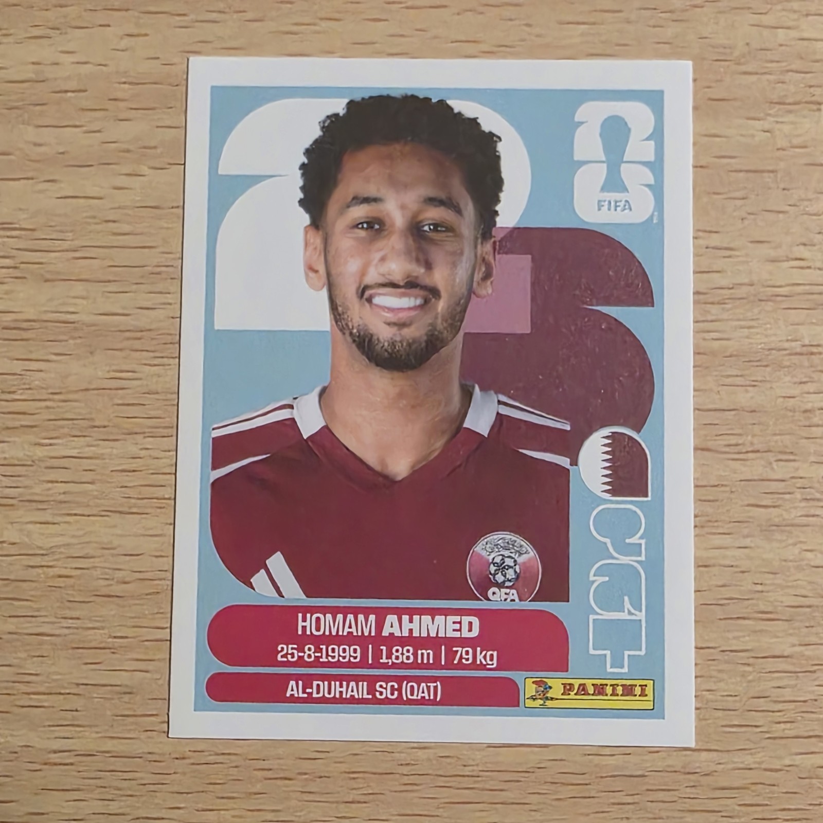 2026 Panini FIFA World Cup Sticker Homam Ahmed #QAT 5 Qatar