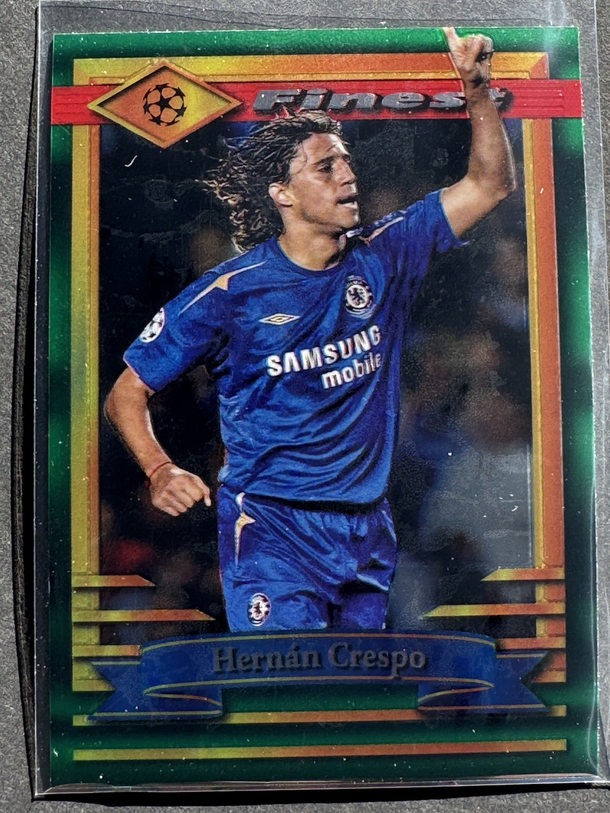 2022-23 Topps Finest Flashback UEFA Hernán Crespo Chelsea FC 85