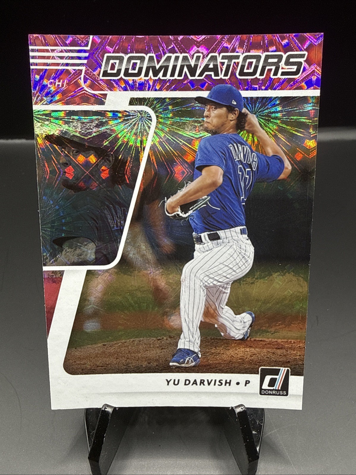 2021 Donruss Dominators Pink Fireworks #1 Yu Darvish