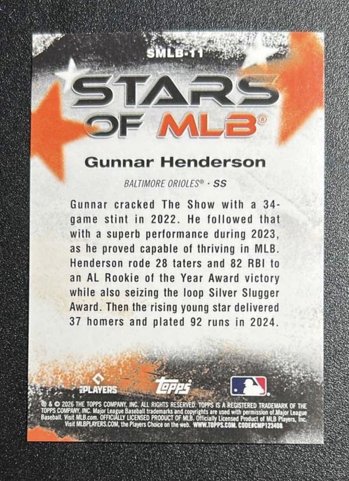 2026 Topps Stars of MLB Lot of 5 – Harper, Wilson, Henderson, Alvarez, Guerrero