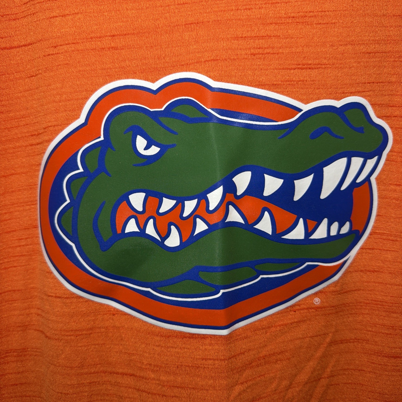Men’s Nike Dri-Fit Florida Gators Orange Polyester Short-Sleeve Logo Shirt XL