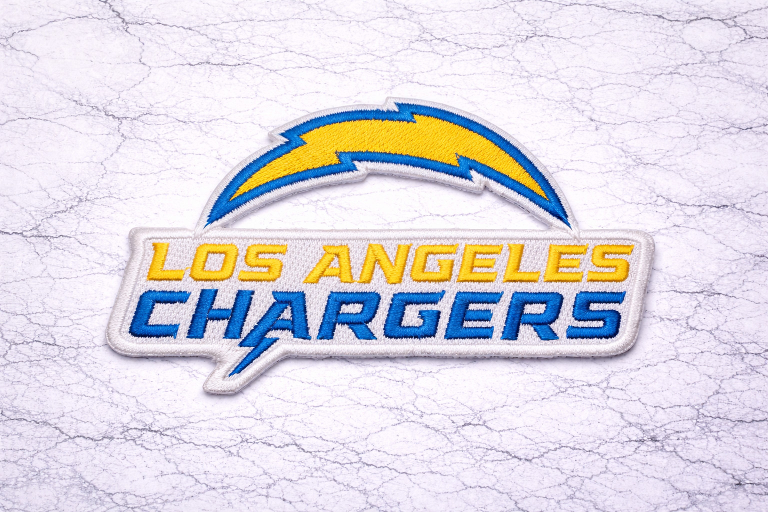LOS ANGELES CHARGERS NFL EMBROIDERED IRON ON PATCH 4″ X 2.5″ FAST FREE SHIPPING