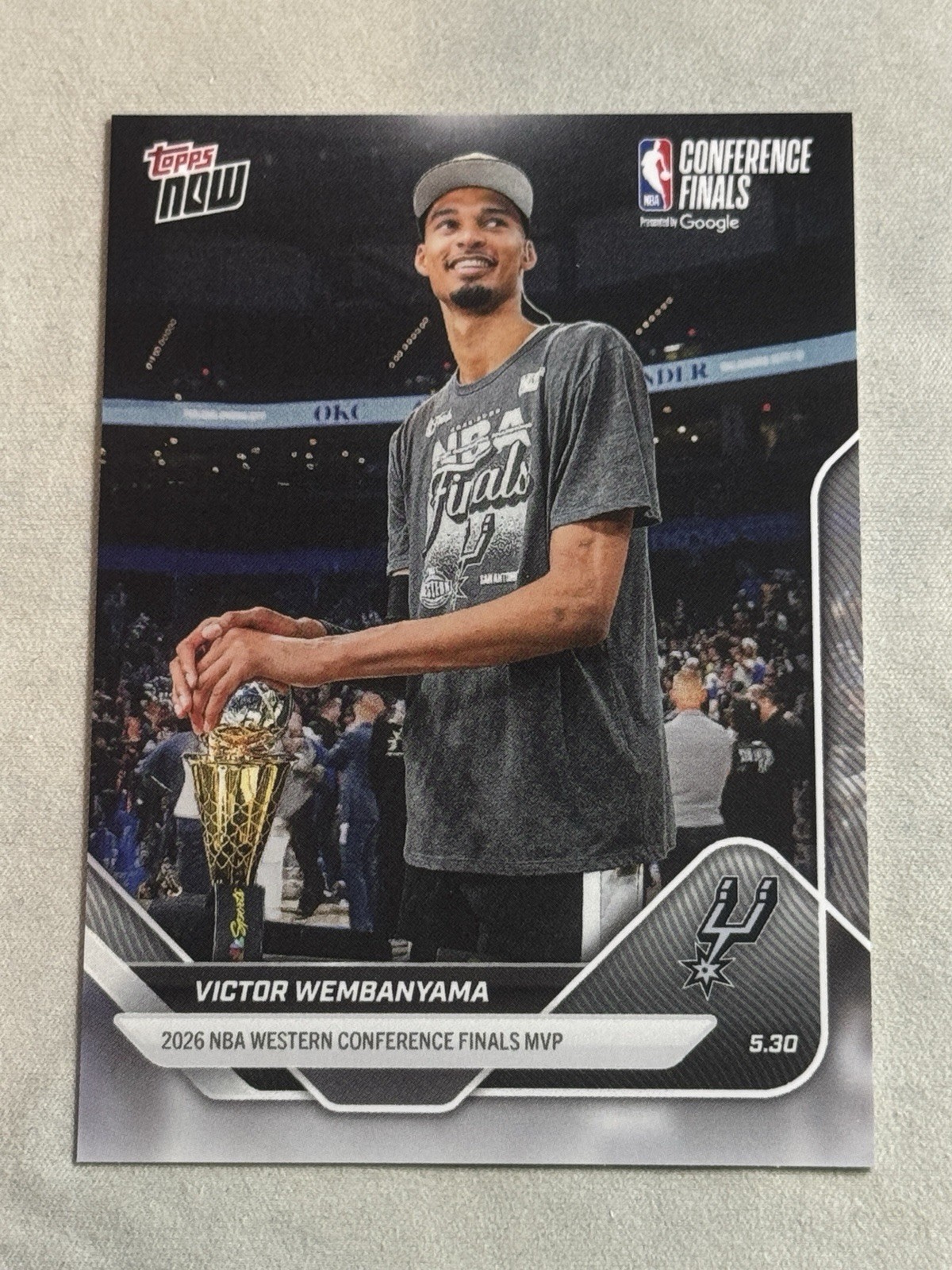 2025-26 Topps Now NBA Victor Wembanyama #324 Spurs Conference Finals MVP