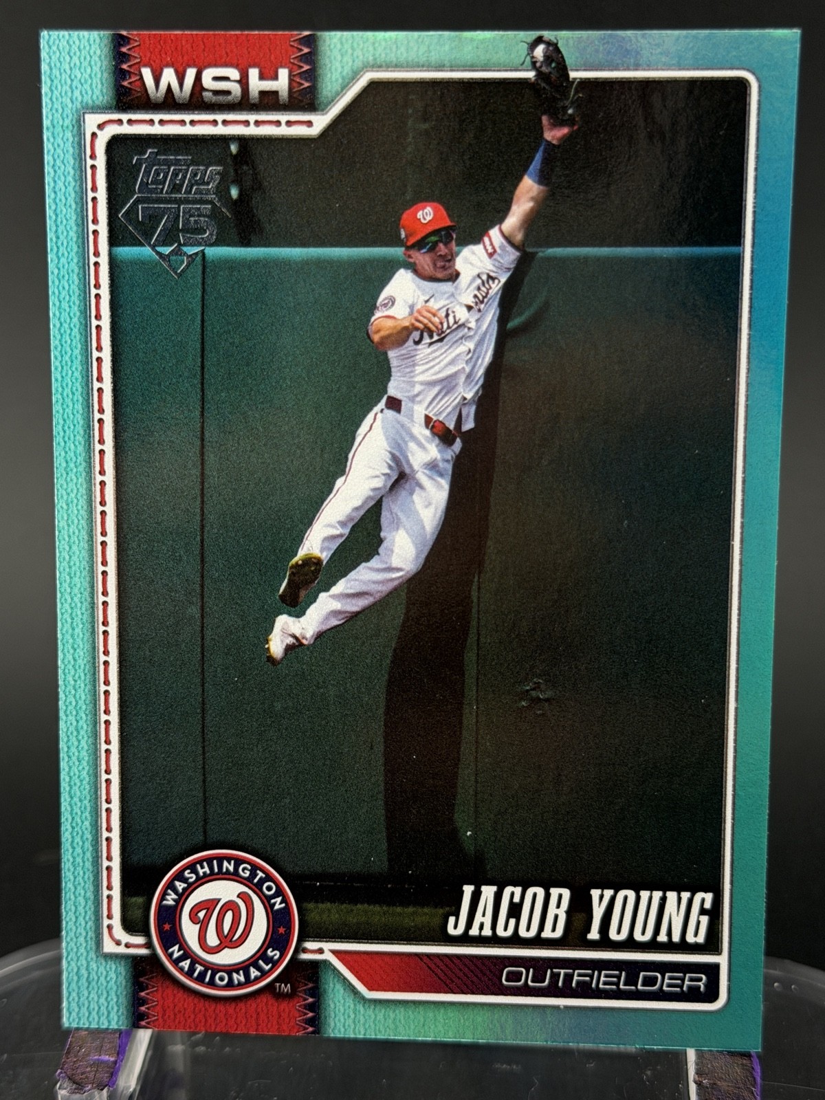 2026 Topps Series 1 – Jacob Young #210 Aqua Rainbow Foil