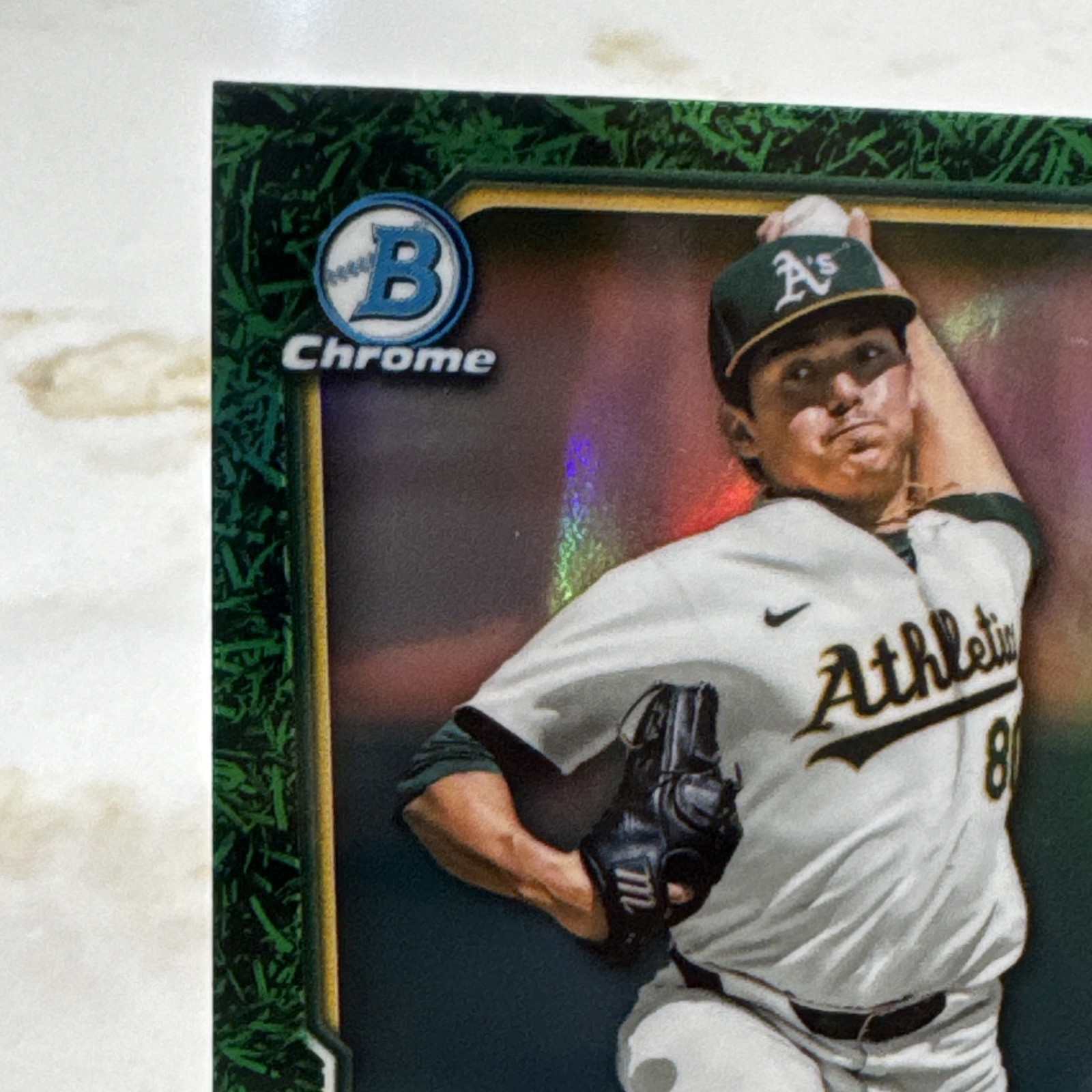 2026 Bowman Chrome Green Grass Gage Jump 77/99 Athletics