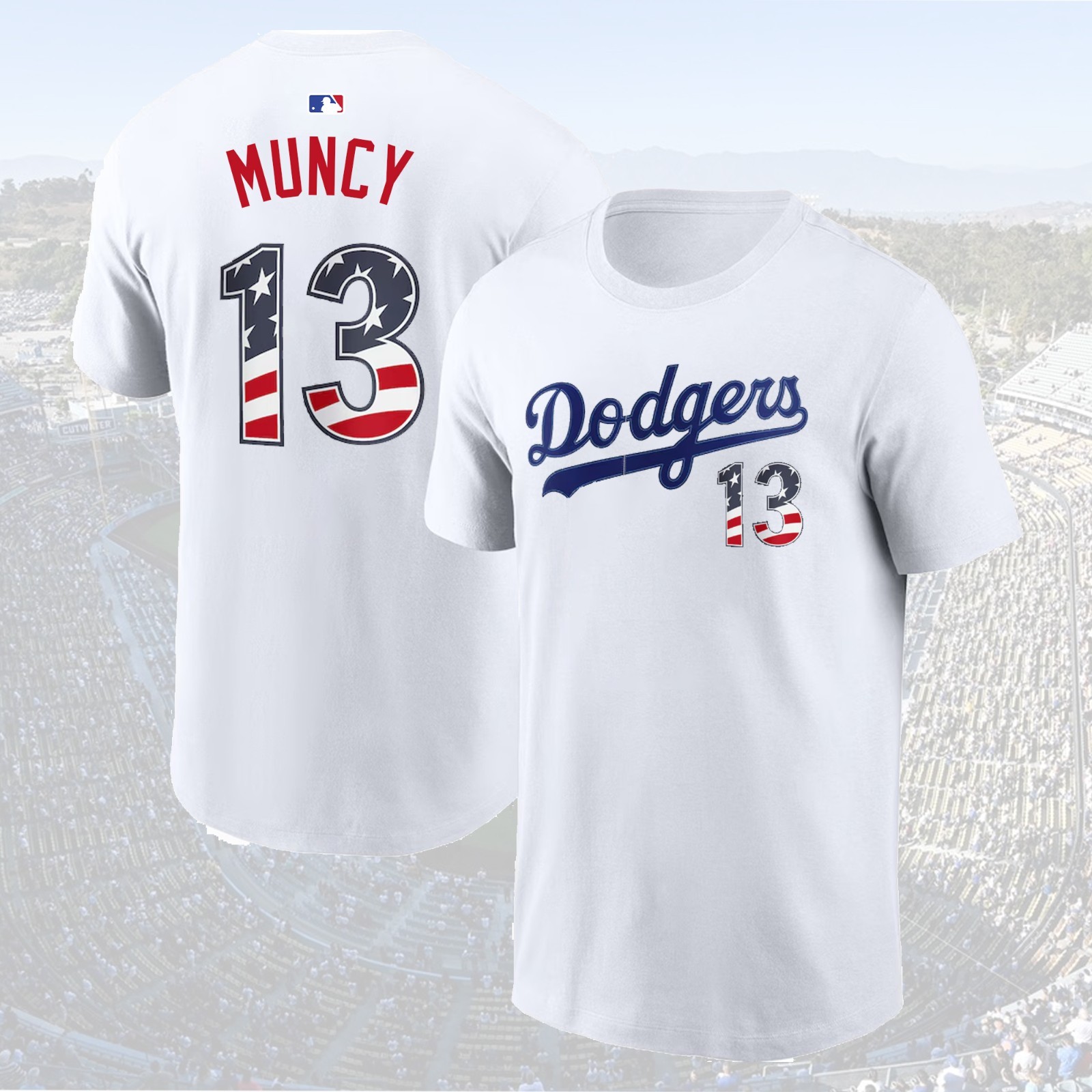 Los Angeles Dodgers USA 250 Fourth of July Name & Numb: Betts, Freeman, Yamamoto