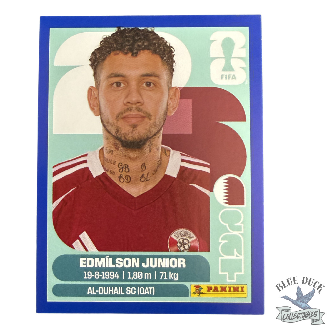 2026 Panini Fifa World Cup Stickers – Edmilson Junior – Blue Parallel – QAT17