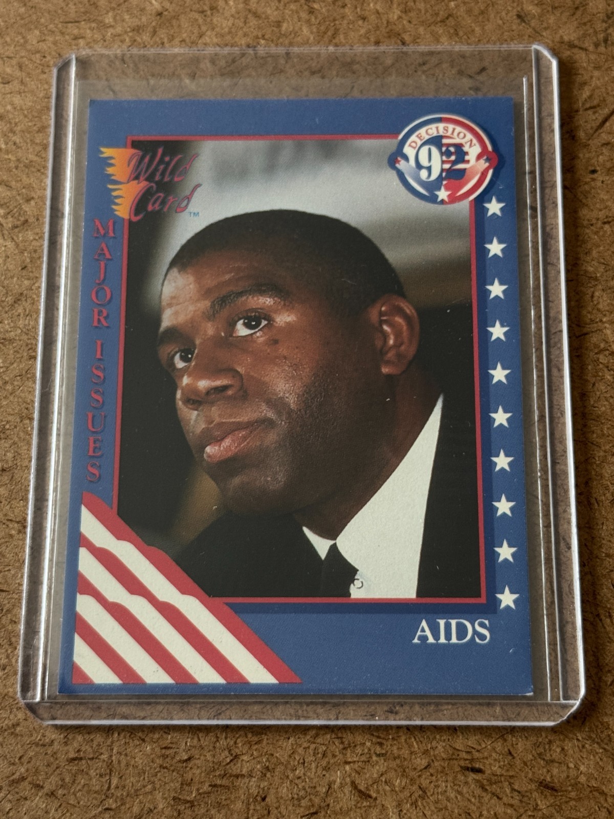 1992 Wild Card Decision #16 Earvin MAGIC Johnson HIV Lakers NBA Retirement AIDS