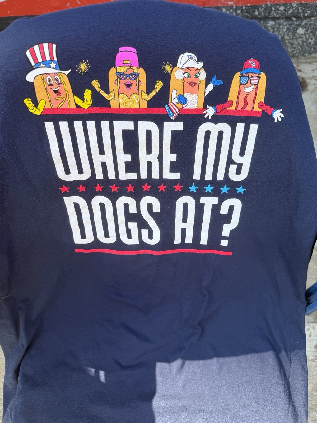 Cleveland Guardians “Where My Dogs At?” Hotdog SGA XL T-Shirt 7/3/26 XL