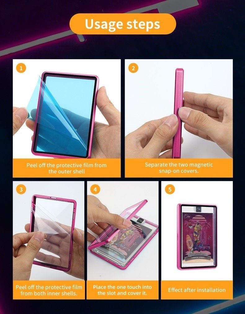Magnetic Trading Card Case One-Touch for Ultra 35PT 75PT 130PT Slab Display Pro