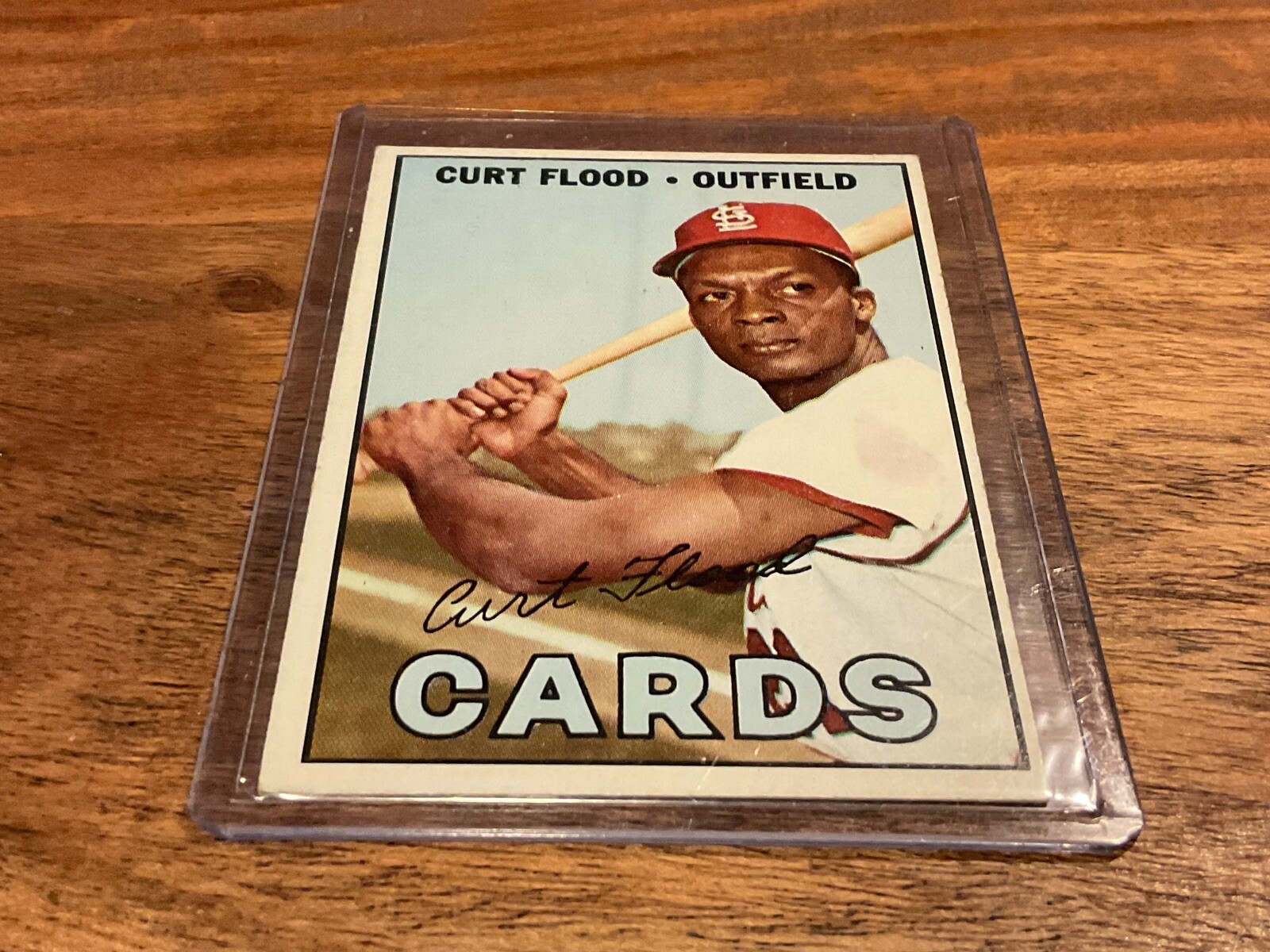 1967 Topps Baseball Cards – # 245 Curt Flood, OF, St. Louis Cardinals
