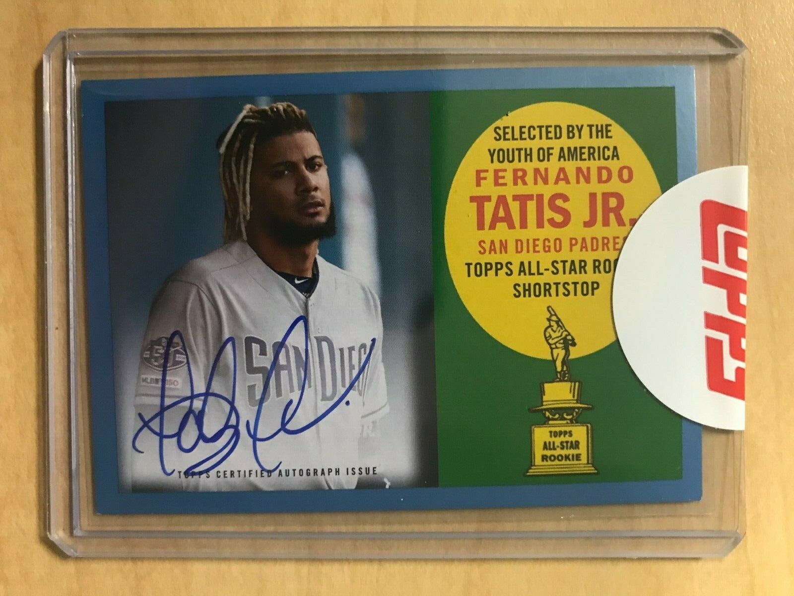 2020 Topps Archives Fernando Tatis Jr Auto /25 1960 Topps All Rookie Blue