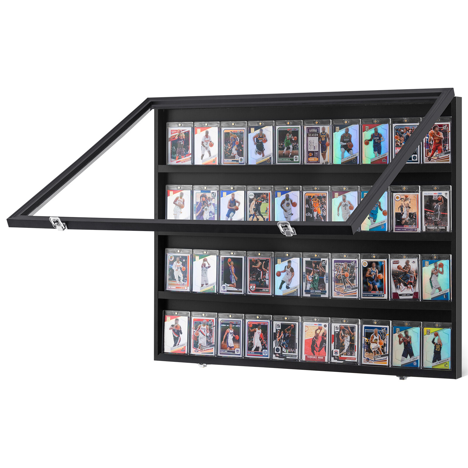VEVOR 36 Graded Sports Card Display Case 30.5 x 24.3 x 2.1 in 98% UV Protection