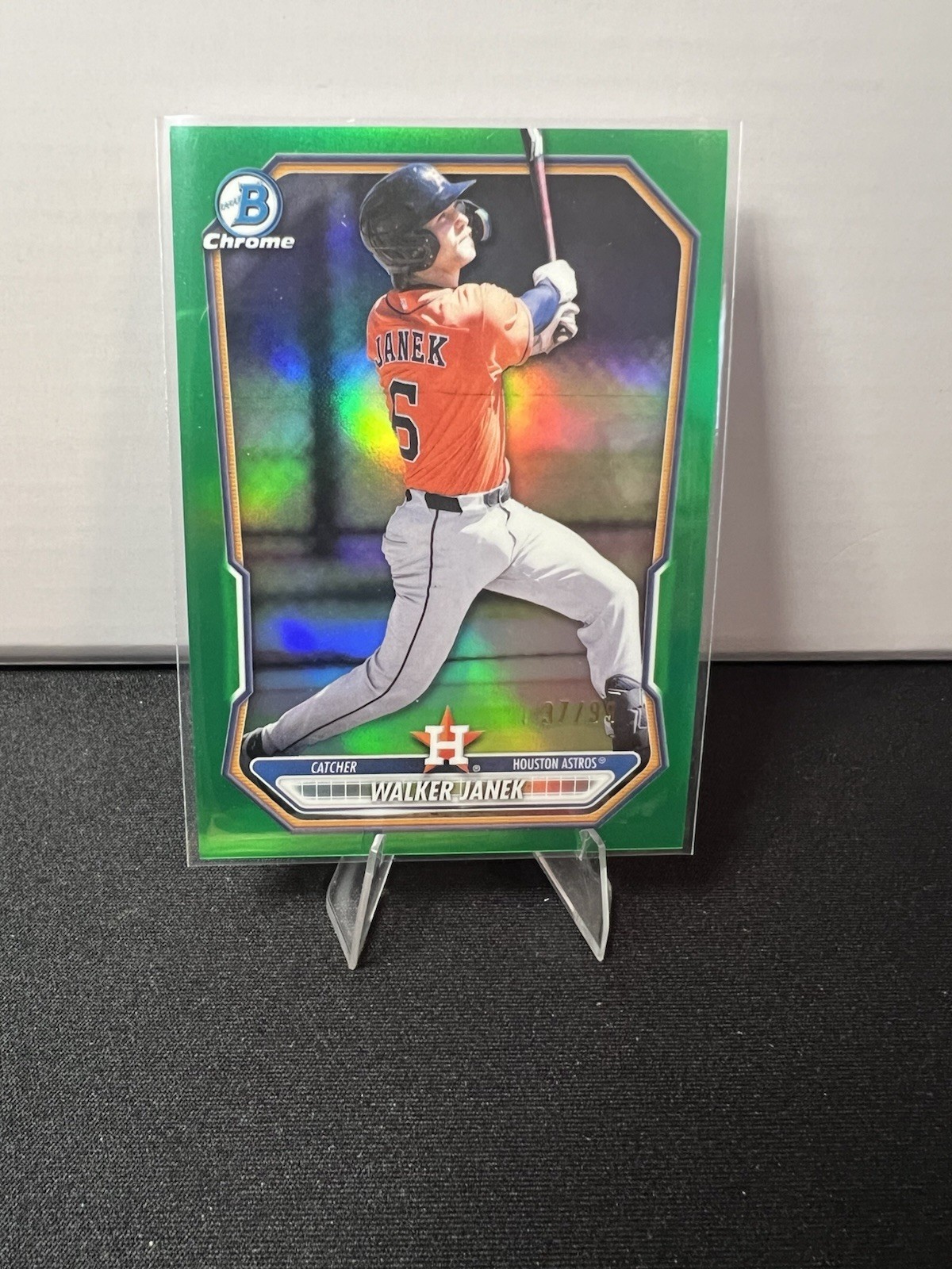 Bowman Chrome 2026 Walker Janek #BCP-131 Green Refractor 37/99 Astros Baseball