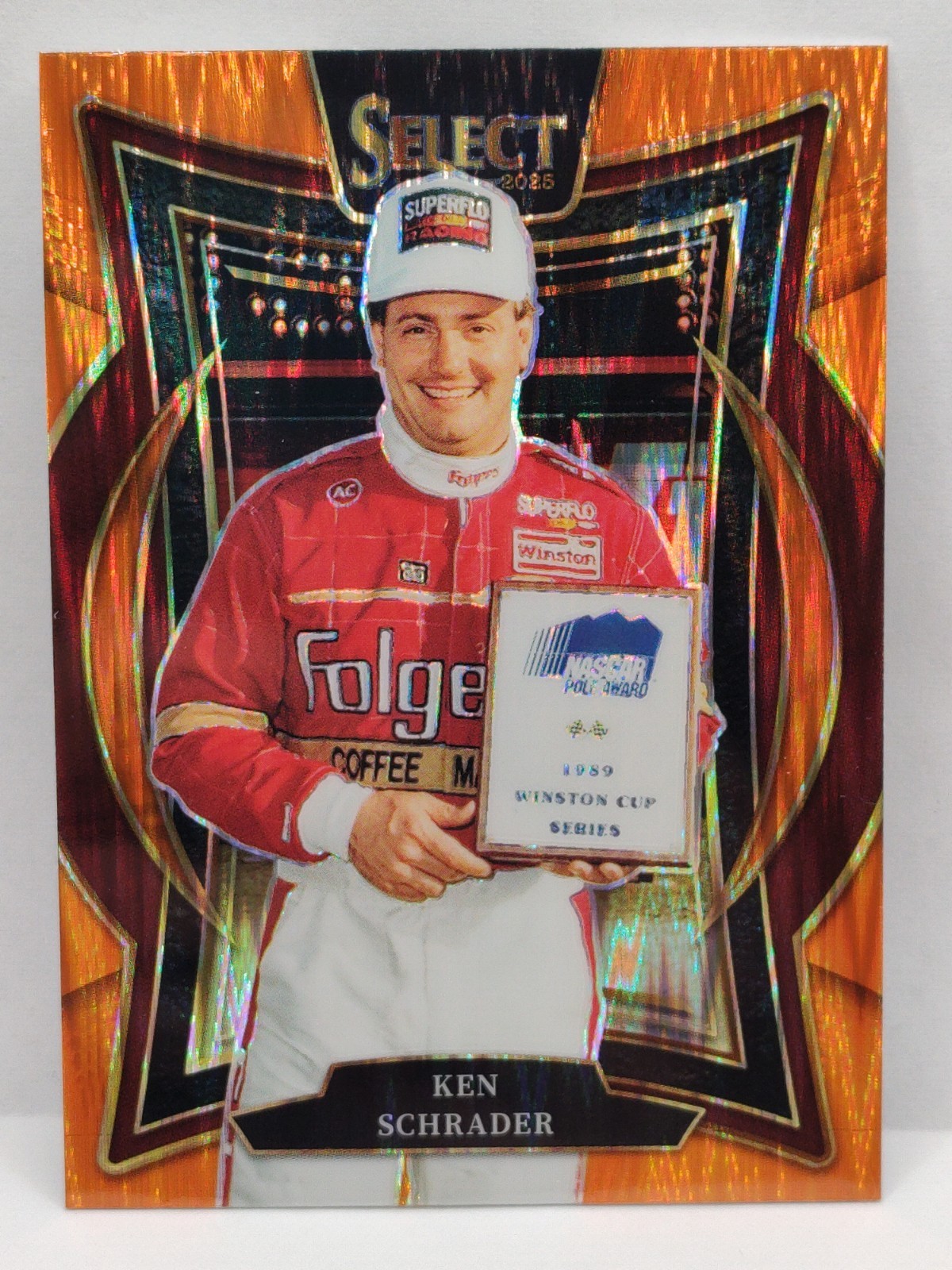 2025 Select NASCAR Racing Grandstand #29 Ken Schrader Orange Flash Prizm