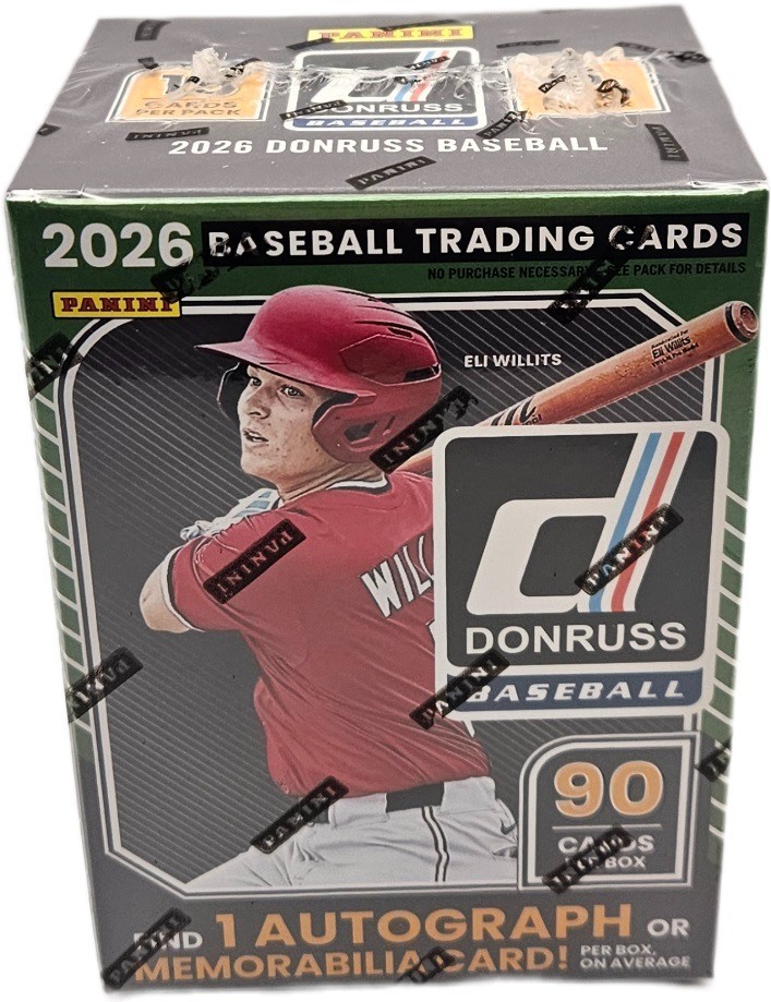 2026 Panini Donruss Baseball Factory Sealed 6 Pack Blaster Box 90 Cards 1 Hit