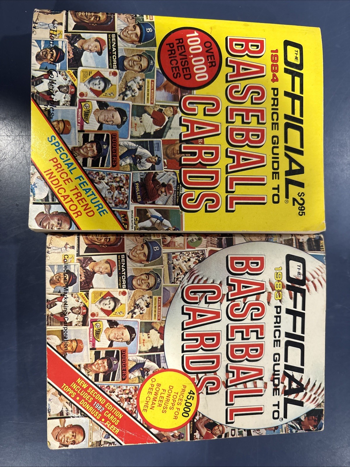 Official Price Guide to Baseball Cards 1983 and 1984 Lot of 2 Books