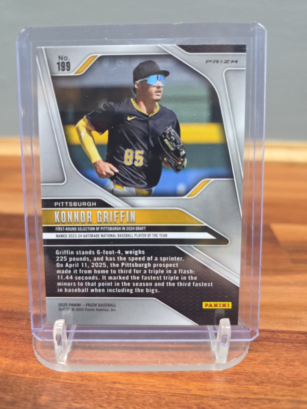 2025 Panini Prizm – Konnor Griffin, Konnor Griffin #199 Pink Ice Prizm (RC)
