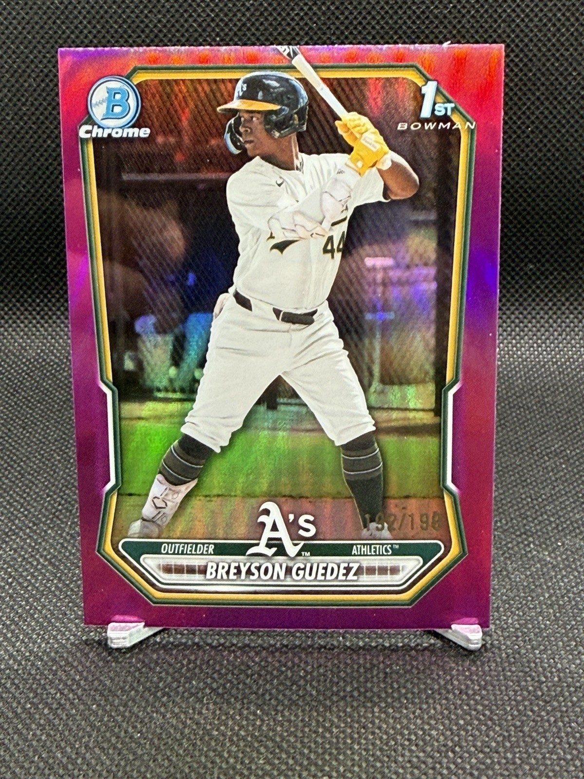 Topps 2026 Bowman Chrome 1st Breyson Guedez Purple /199 BCP-32 Athletics