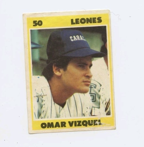 Omar Vizquel 1987 Pre Rookie Card RC Venezuela Sticker #50 Venezuelan Very Rare