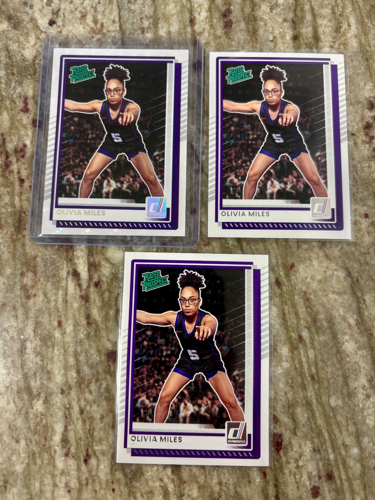 2025-26 Donruss Olivia Miles “White Diamond” SP, Lauren Betts /199 31 Card LOT