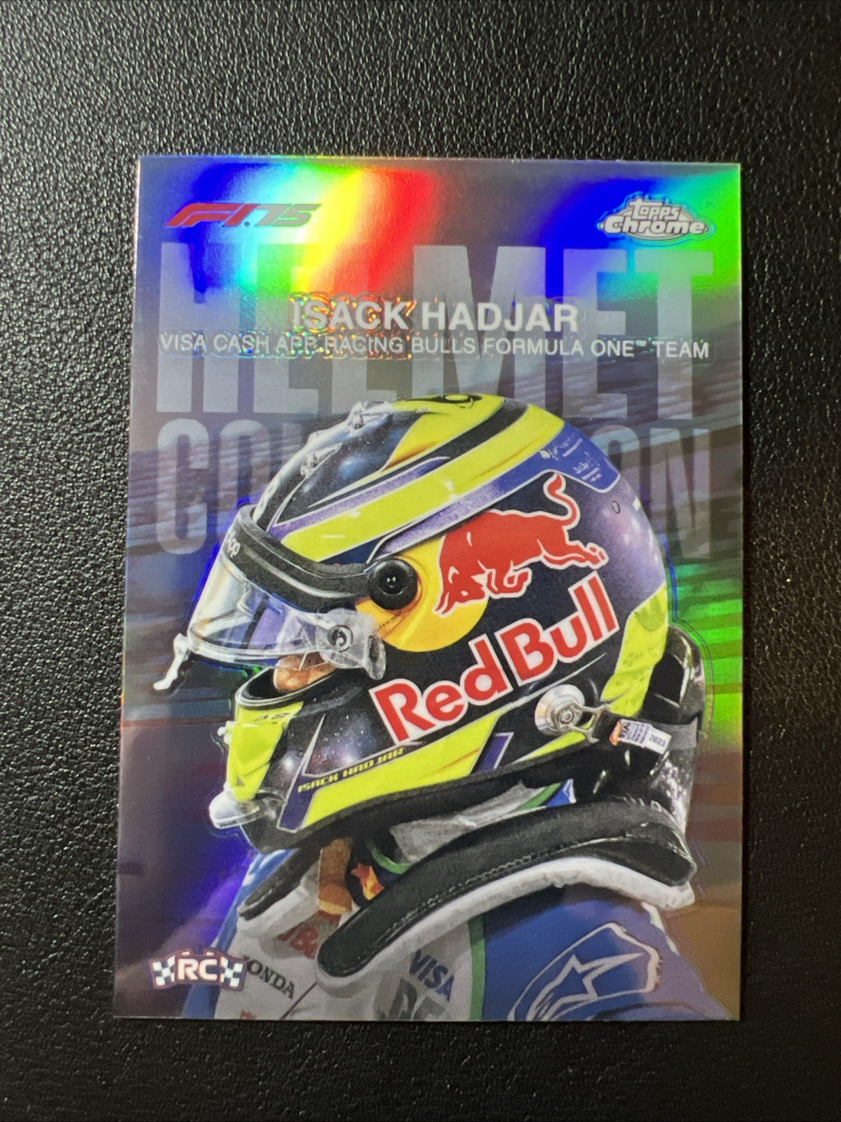Isack Hadjar Rookie 2025 Topps Chrome Formula 1 Helmet Collection
