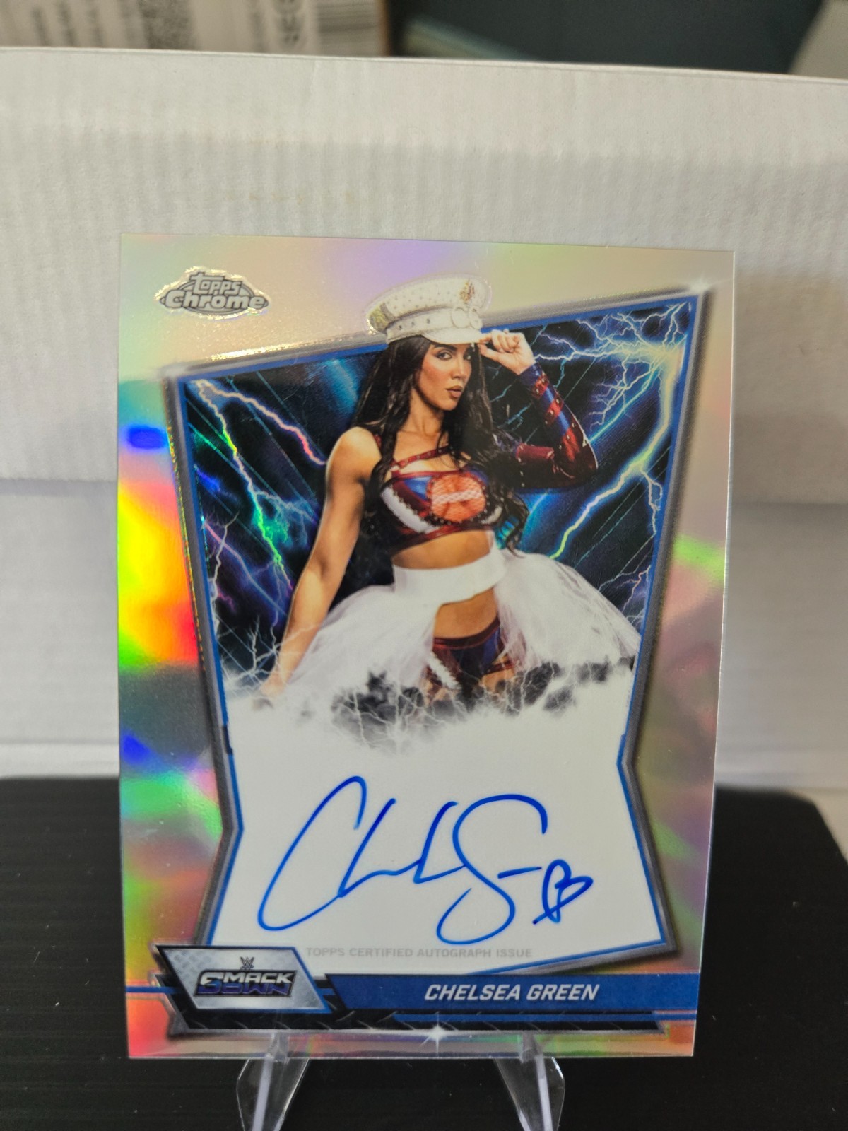 WWE 2026 Topps Chrome Chelsea Green Refractor Auto On Card Autograph