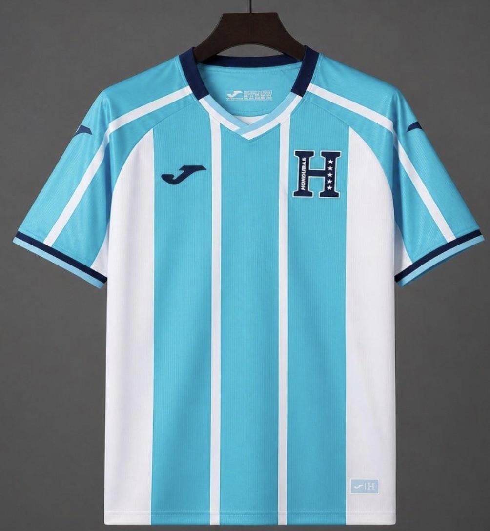 HONDURAS AWAY JERSEY SKY BLUE WHITE 2026 size M