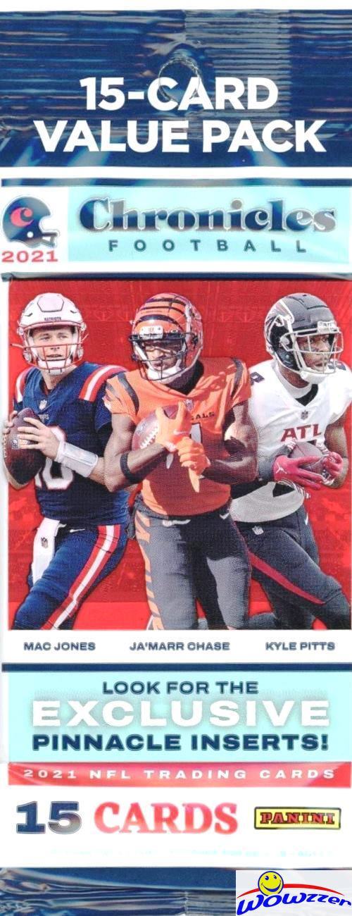 2021 Panini Chronicles Football MASSIVE JUMBO FAT CELLO 12 Pack Box-180 Cards