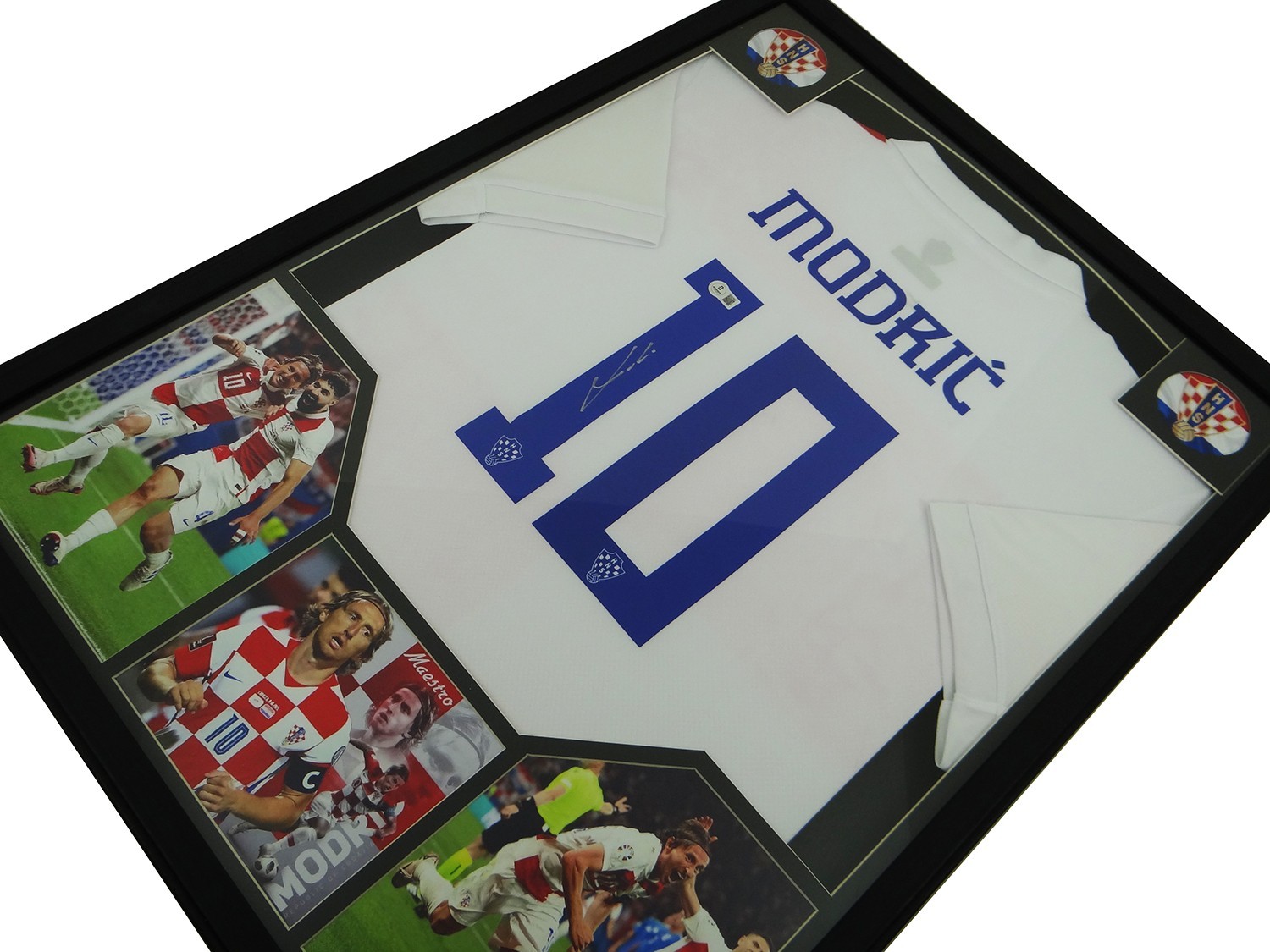 Luka Modric Croatia Hand-Signed Authentic Nike Jersey Custom Framed w/BAS COA