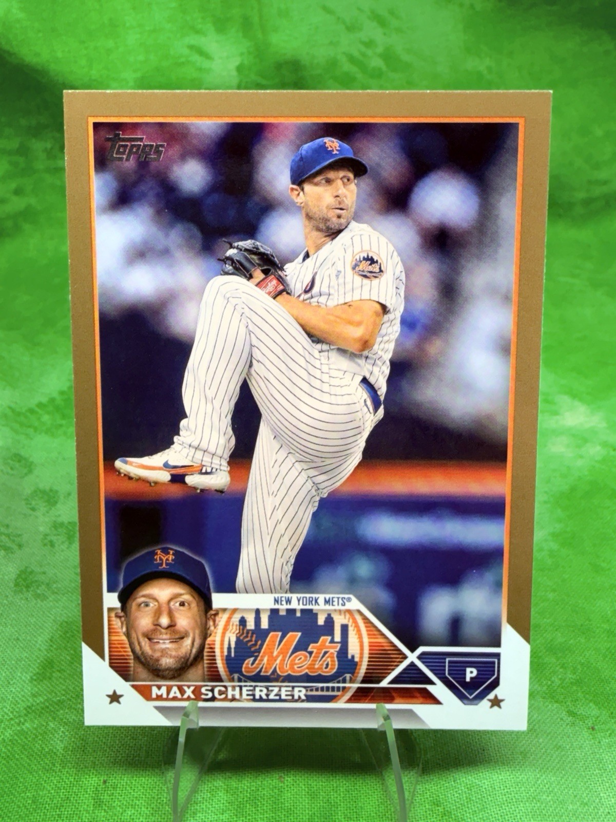 Max Scherzer /2023 Gold 2023 Topps Series 1 #21 New York Mets Blue Jays