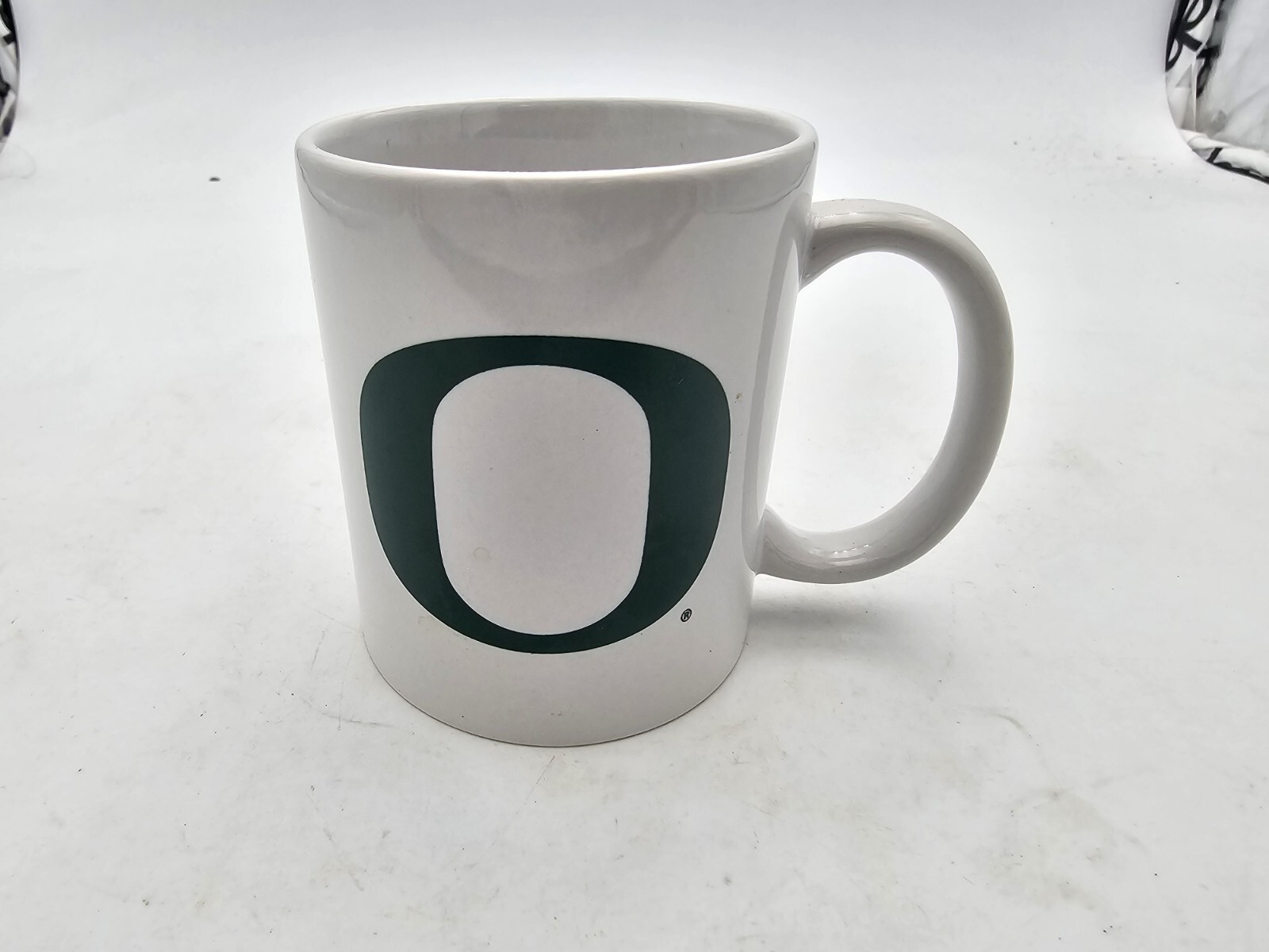 OREGON DUCKS Coffee Mug Cup 14 oz Green, White and Yellow Collegiate NCAA