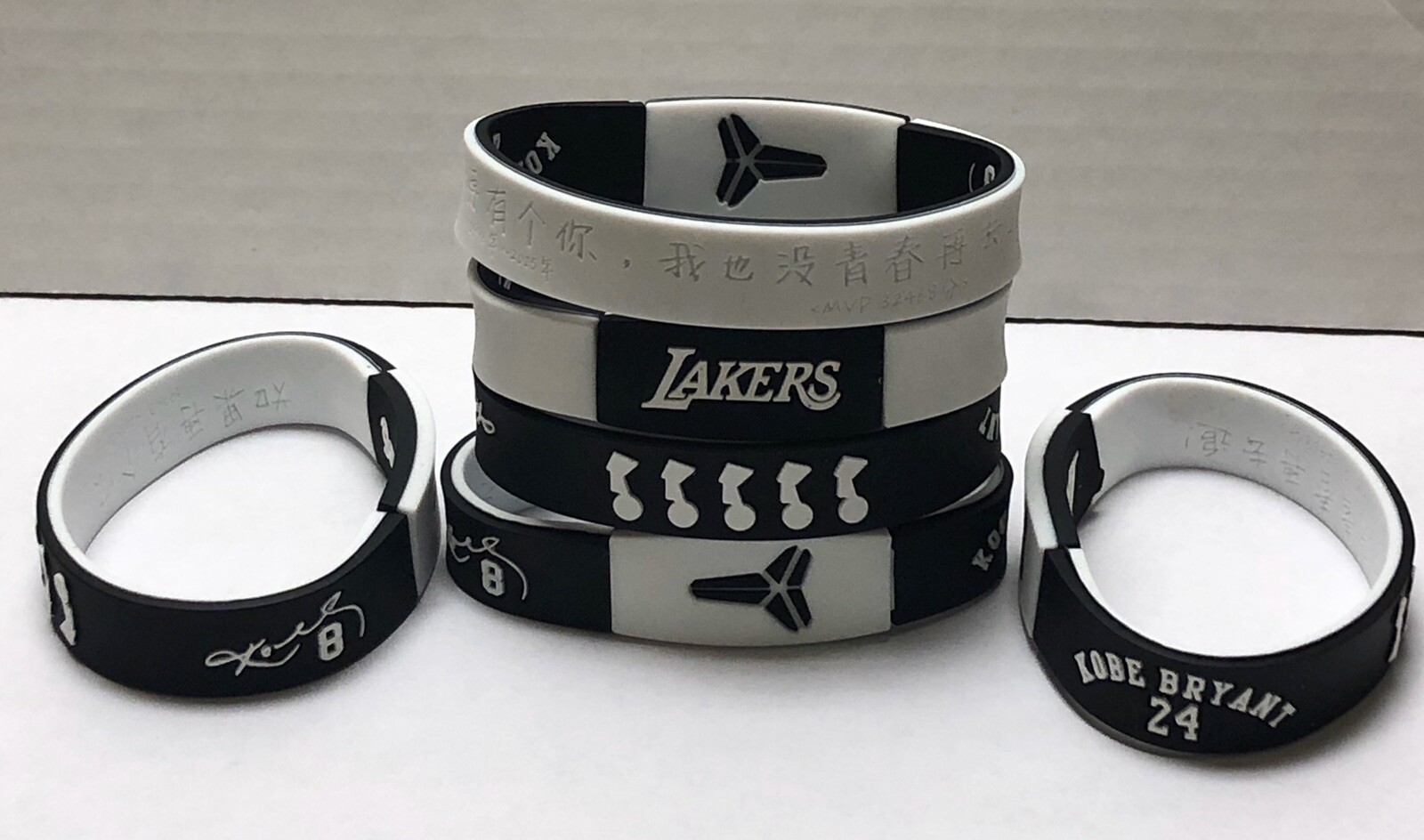Kobe Bryant Silicone Wristband Bracelet 4 To Choose From US SELLER Free Shipping