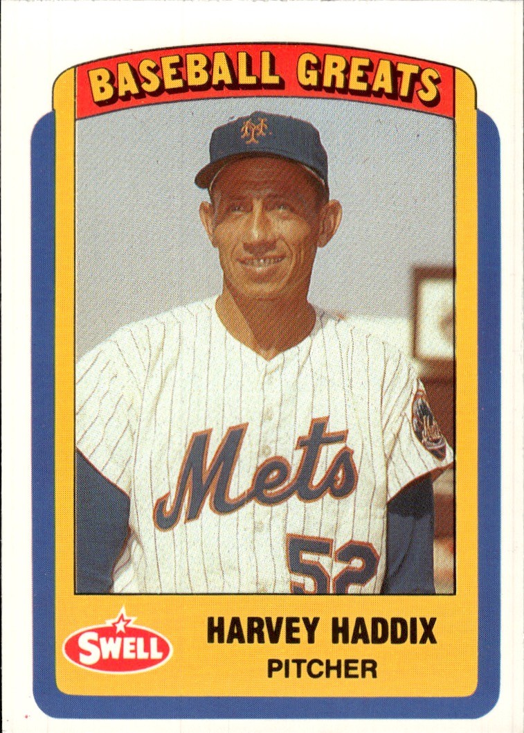 1990 Swell Baseball Greats #73 Harvey Haddix New York Mets
