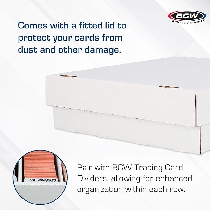 BCW 4ct Monster Trading Card Box Holds 3200 Cards Sports & Magic Card Storage