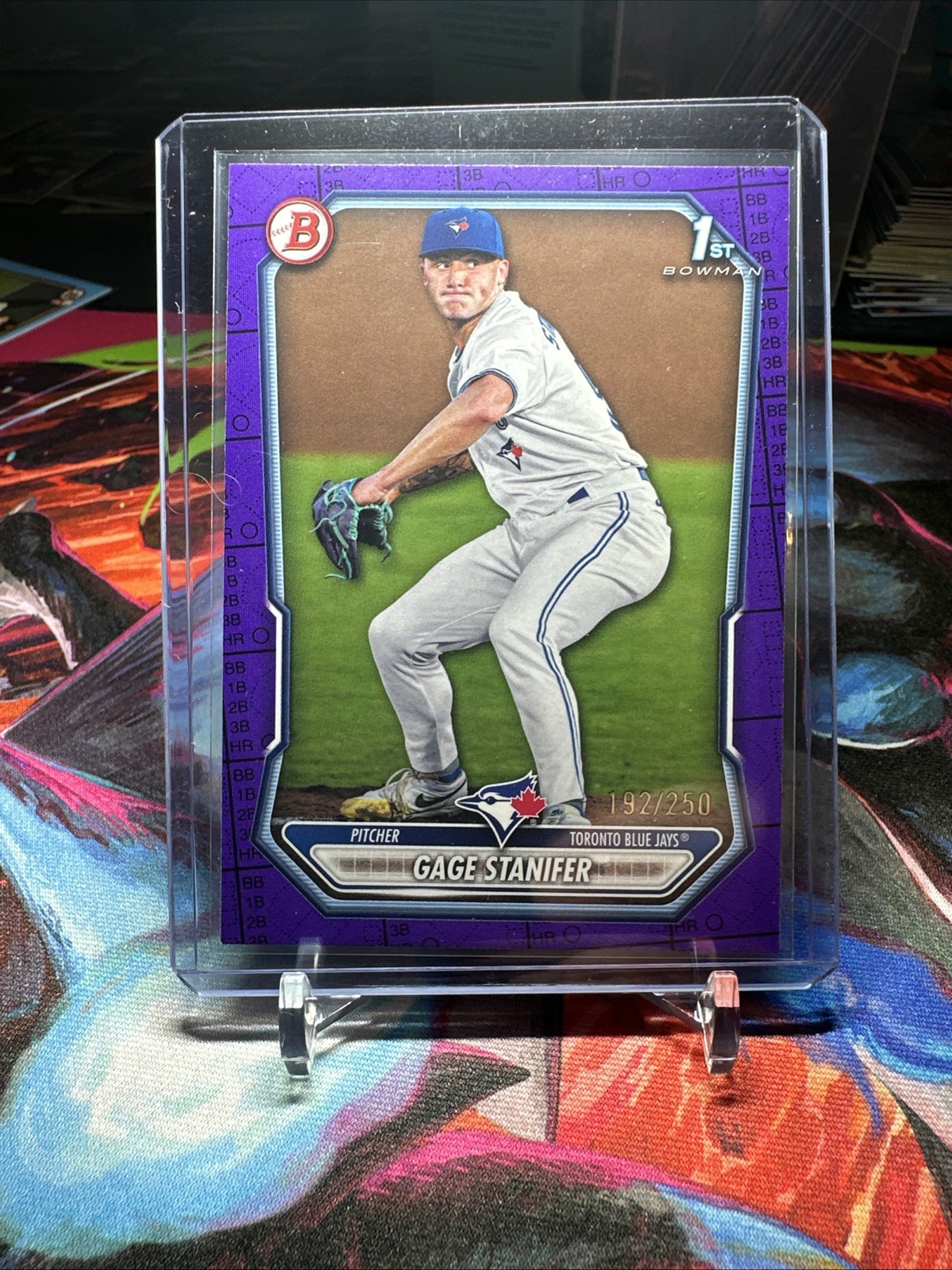 GAGE STANIFER 2026 BOWMAN 1ST PURPLE BORDER PAPER /250 #BP-37 BLUE JAYS Q5692