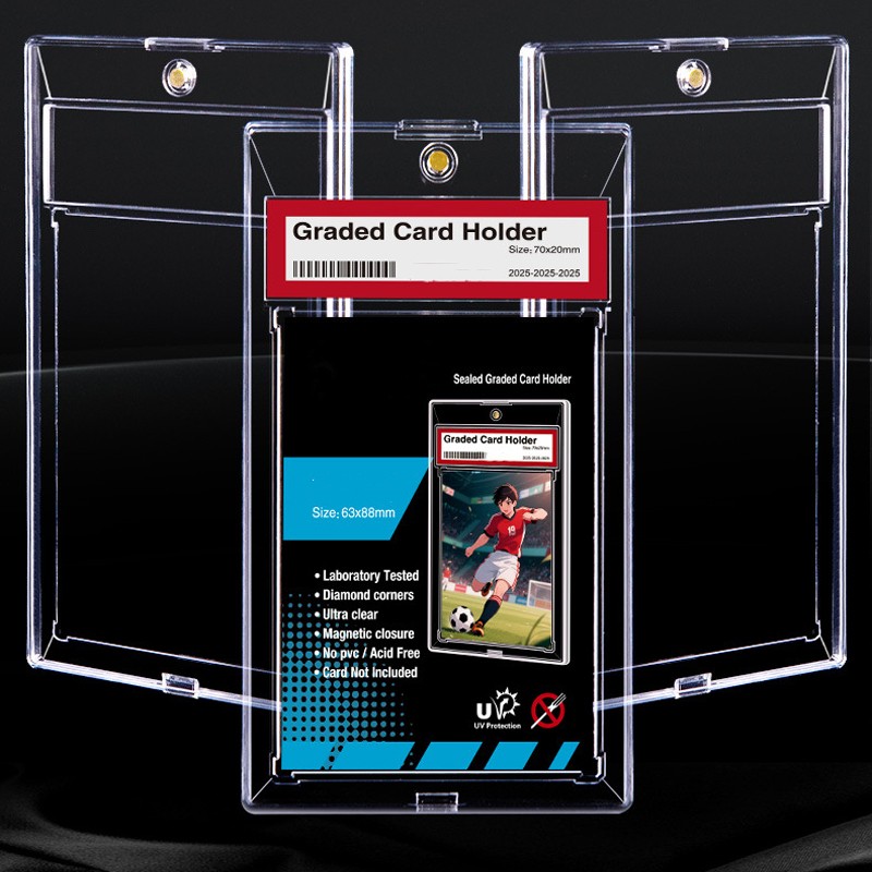 Clear Magnetic Graded Card Protective Case for PSA BGS CGC Sports PTCG Card Slab