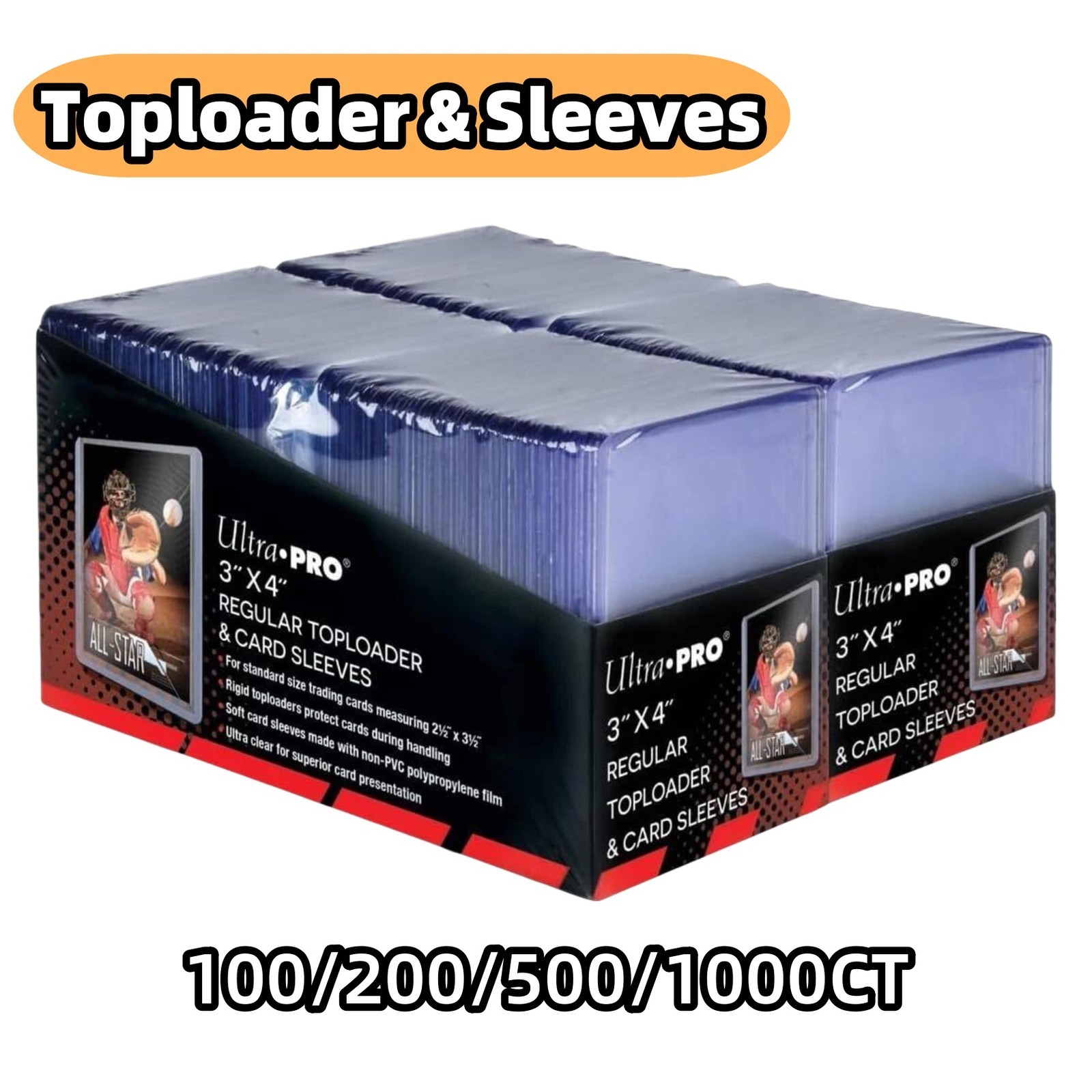 100/200/500/1000CT Ultra PRO Top Loader For 35pt Pokémon Standard Trading Cards